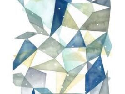 Geometric Jewel Abstract by Grace Popp