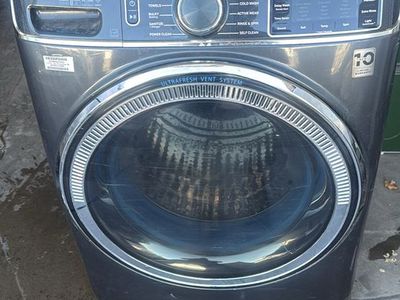 GE GFW850SPNDG Front Load Washer - 5.0 Cu. Ft. SmartDispense, Dark Gray
