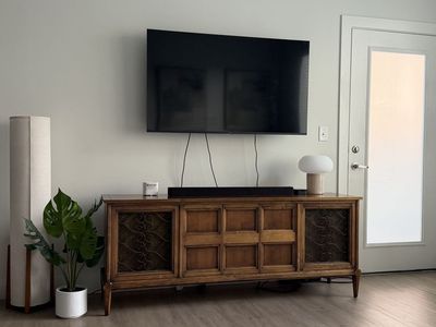 mid century media console