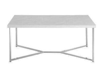 Walker Edison 42in Y Leg ModernGlam Coffee Table