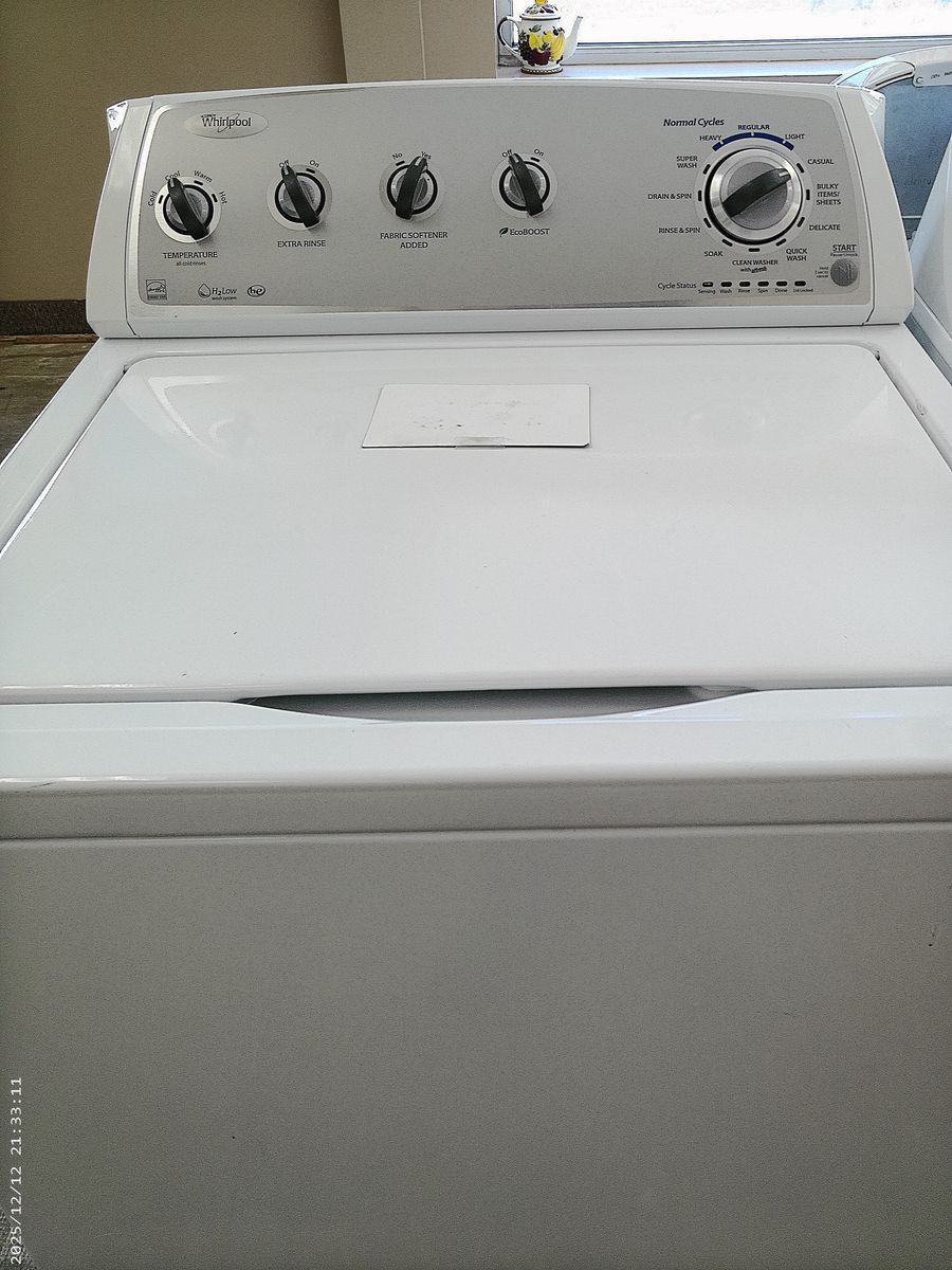 Whirlpool HE Top Load Washer~90 Day Guarantee~Without Agitator