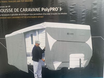 Classic Accessories OverDrive PolyPRO 3 Travel Trailer Cover Model 0 Fits 15-18 ft