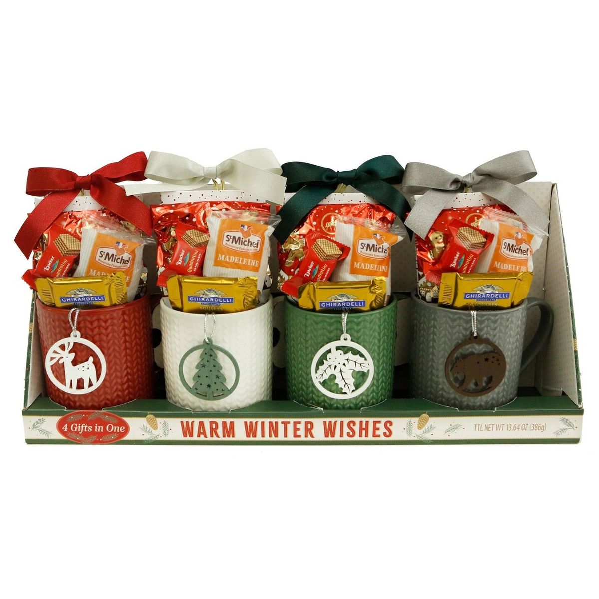 Houdini Wrapped Holiday Mugs 4-pack #56224