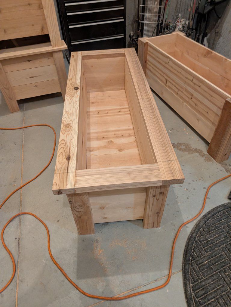 cedar planter