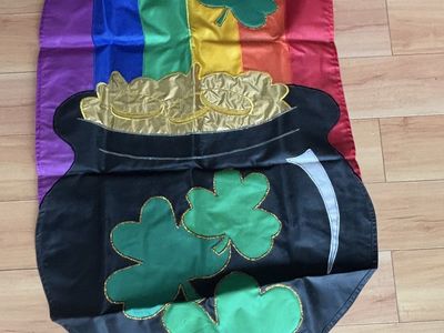 Holiday flags for yard decor