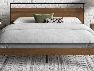 Metal and Wood King Sized Bed NEW IN BOX