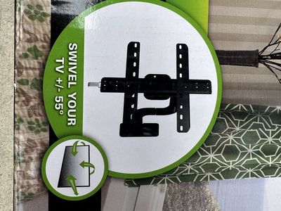 Full-Motion Premium TV Wall Mount, Swivel 55° for 40-50" TVs up to 75 lbs, Easy Install
