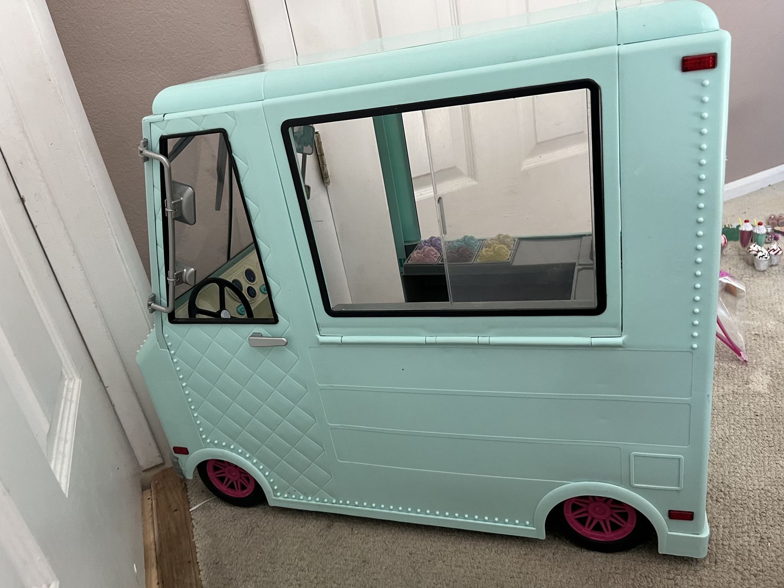 Our Generation Ice Cream Truck for 18" Dolls- Light Blue