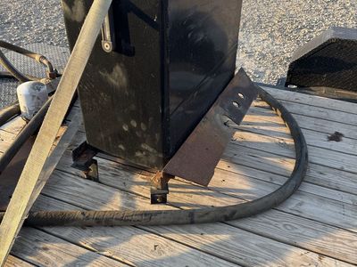Hydraulic Oil Reservoir Tank setup with Hoses and Filter