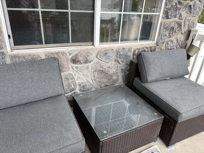 2 Porch Chairs And Table