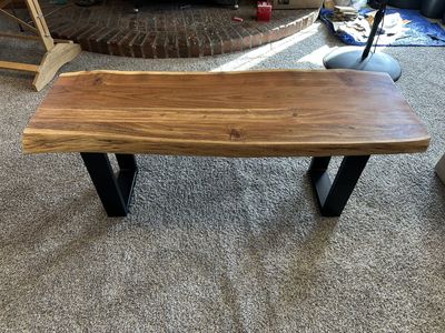 48 in Alpine Natural Wide Bench