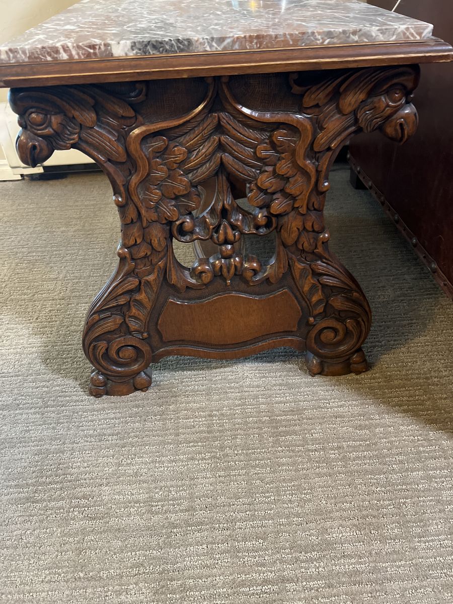 Antique Griffon End Table