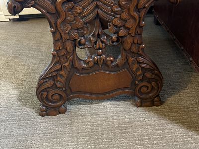 Antique Griffon End Table
