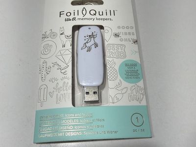 Foil Quill We R Memory Keepers Design Drive USB - Icons and Words
