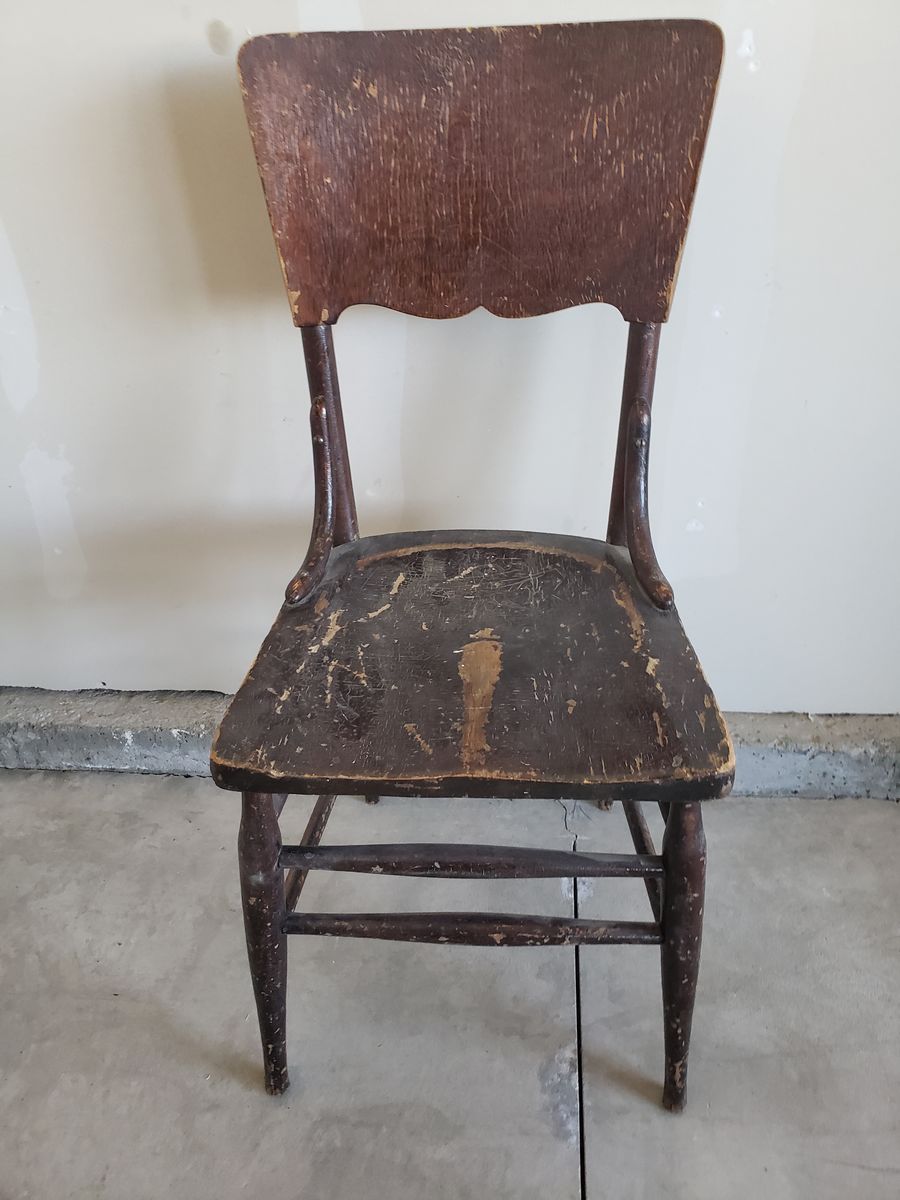Vintage Shabby Wood Chair