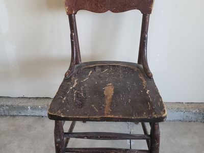 Vintage Shabby Wood Chair