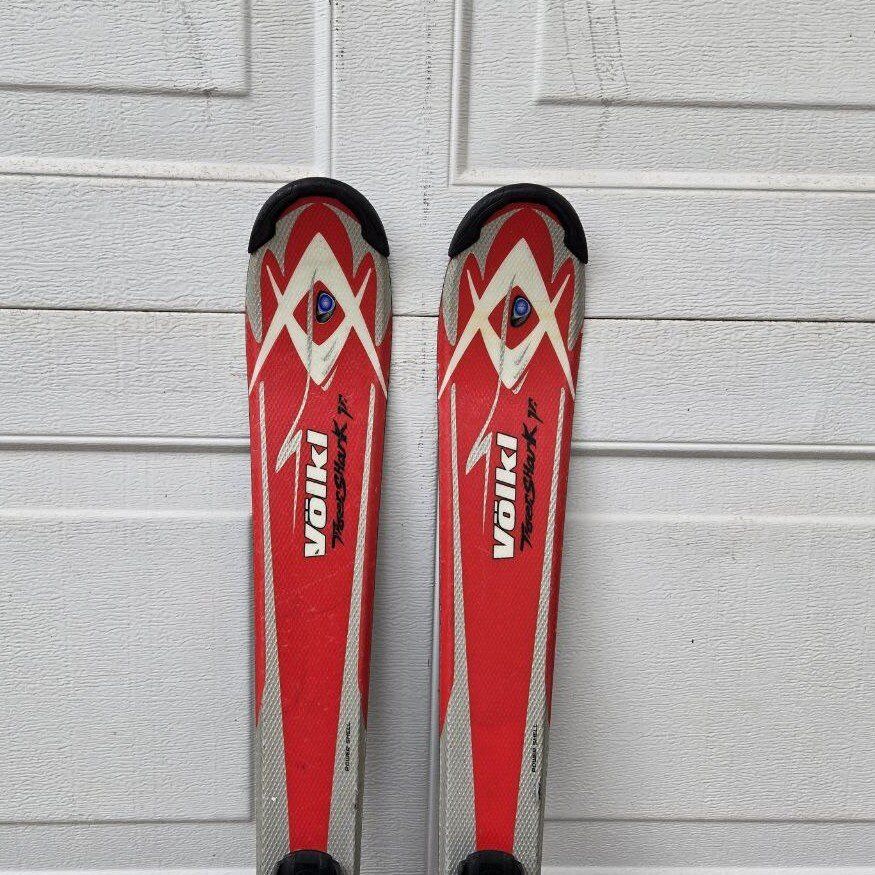 Kids Volkl 120 cm Downhill Skis Marker Bindings