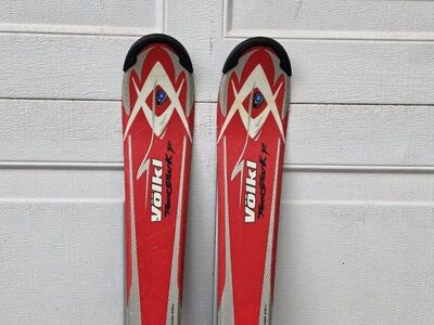 Kids Volkl 120 cm Downhill Skis Marker Bindings