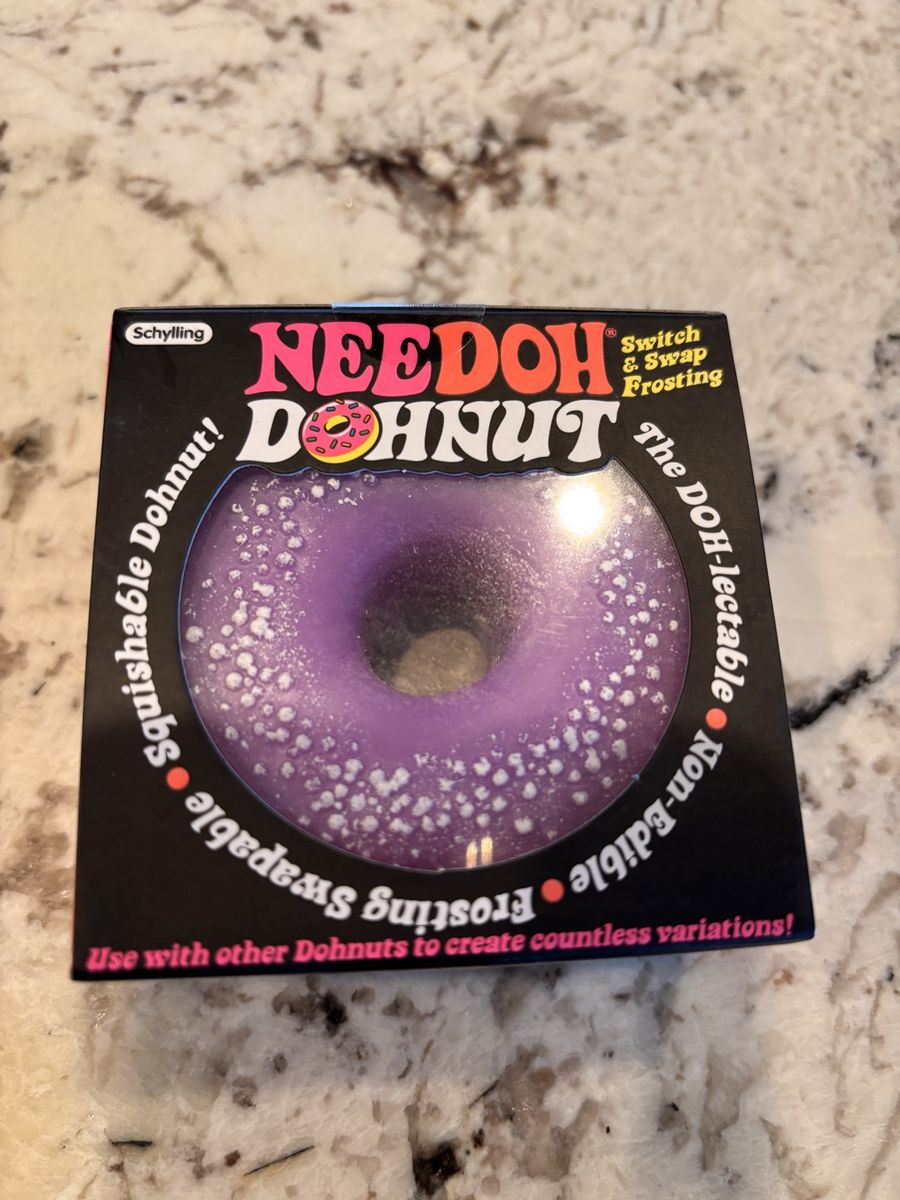 NeeDoh Dohnut Purple Squishy Fidget Toy by Schylling New in Box