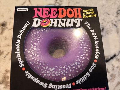 NeeDoh Dohnut Purple Squishy Fidget Toy by Schylling New in Box
