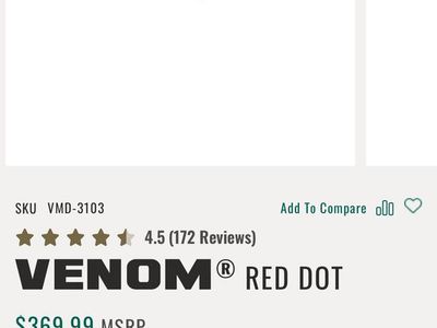 Vortex Optics Venom Red Dot Sight