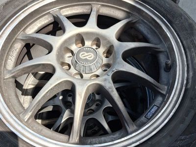 tires and wheels off Honda