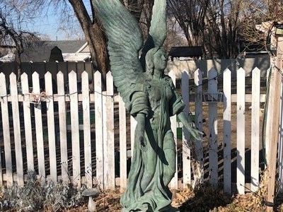 6 foot+ Tall Bronze Angel Statue, $6,500