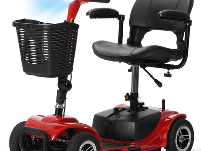 Red Foldable Electric Scooter