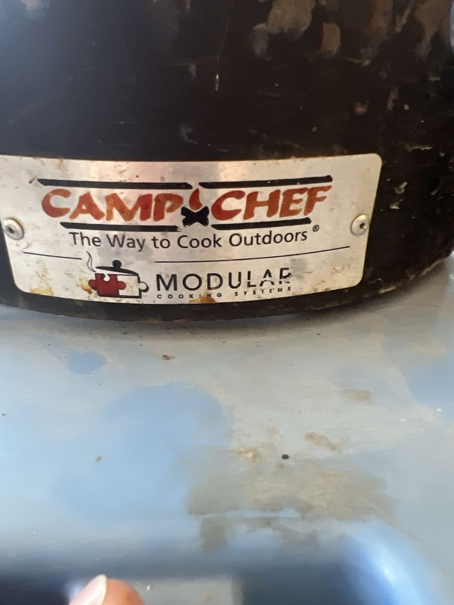 Camp Chef Explorer 2-Burner Outdoor Propane Stove with Flat Top Griddle Attachment