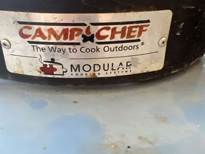 Camp Chef Explorer 2-Burner Outdoor Propane Stove with Flat Top Griddle Attachment
