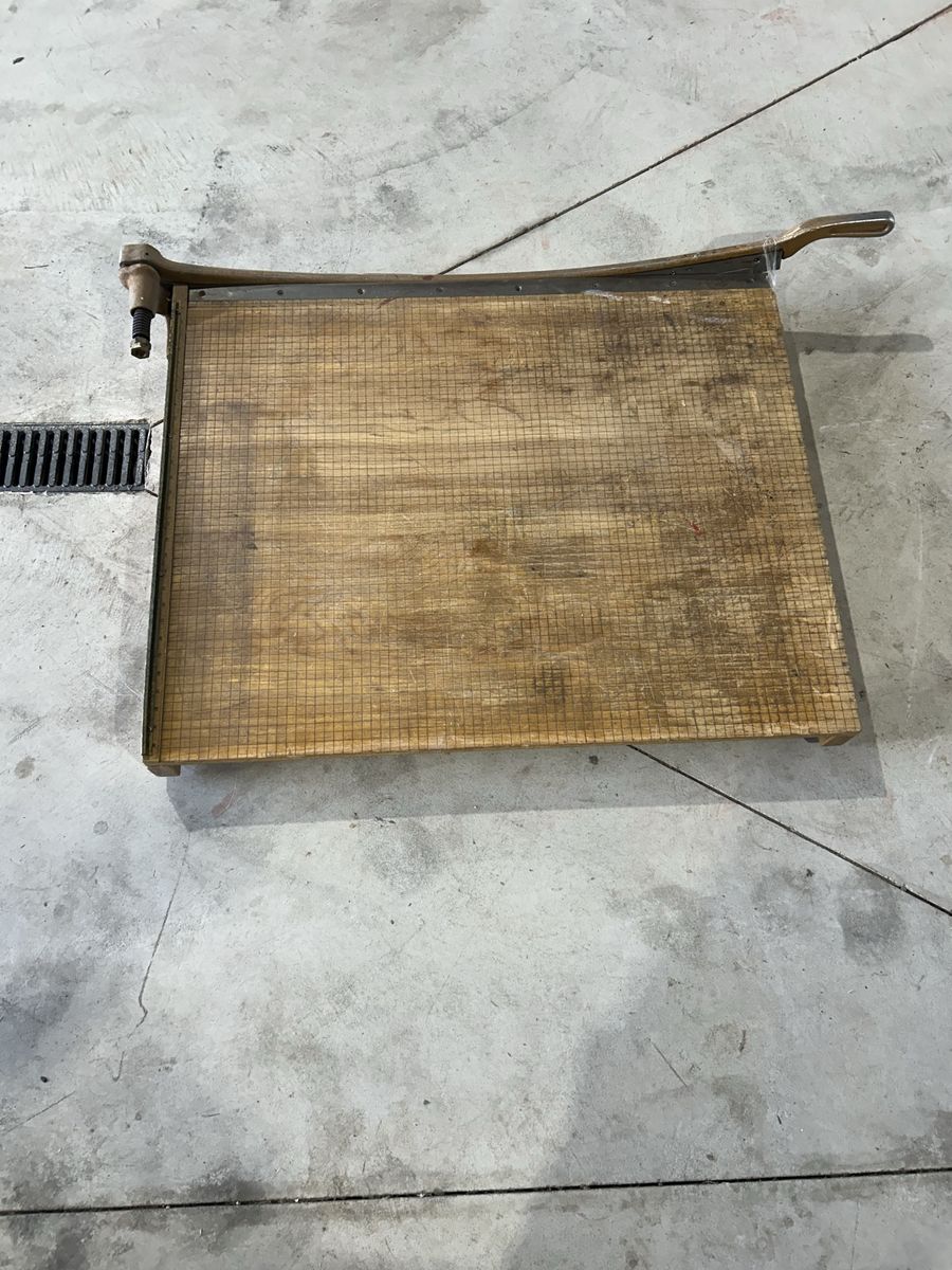 38” x 38” paper cutter