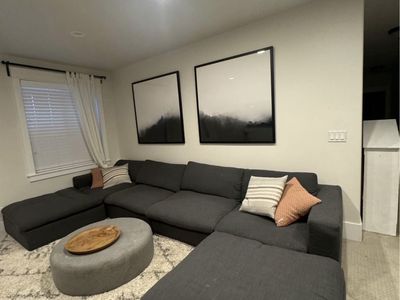 Modular Charcoal Grey Sectional Cloud Couch