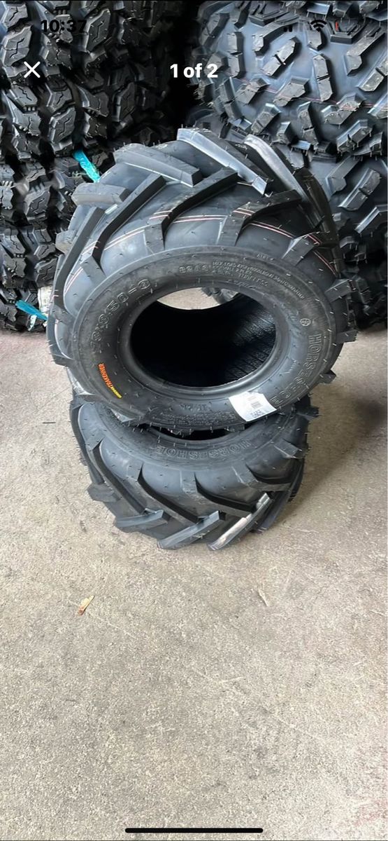 18X8.50-8 NEW HORSESHOE TRAKEHNER PAIR OF TIRES