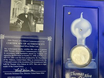 Thomas Edison SILVER Coin