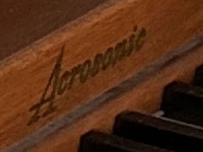 Baldwin Acrosonic Upright - Mid Century Wood Conso