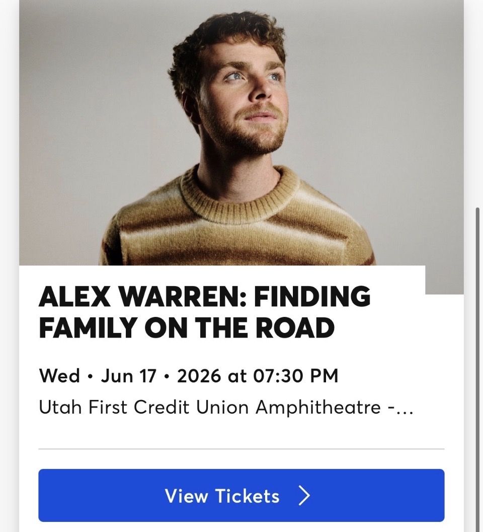 Alex Warren - 2 Seats ($110 Each)