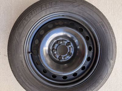 Goodyear Assurance Finesse 235/55R18 on Factory Steel Wheel – Like New, Under 25 Miles