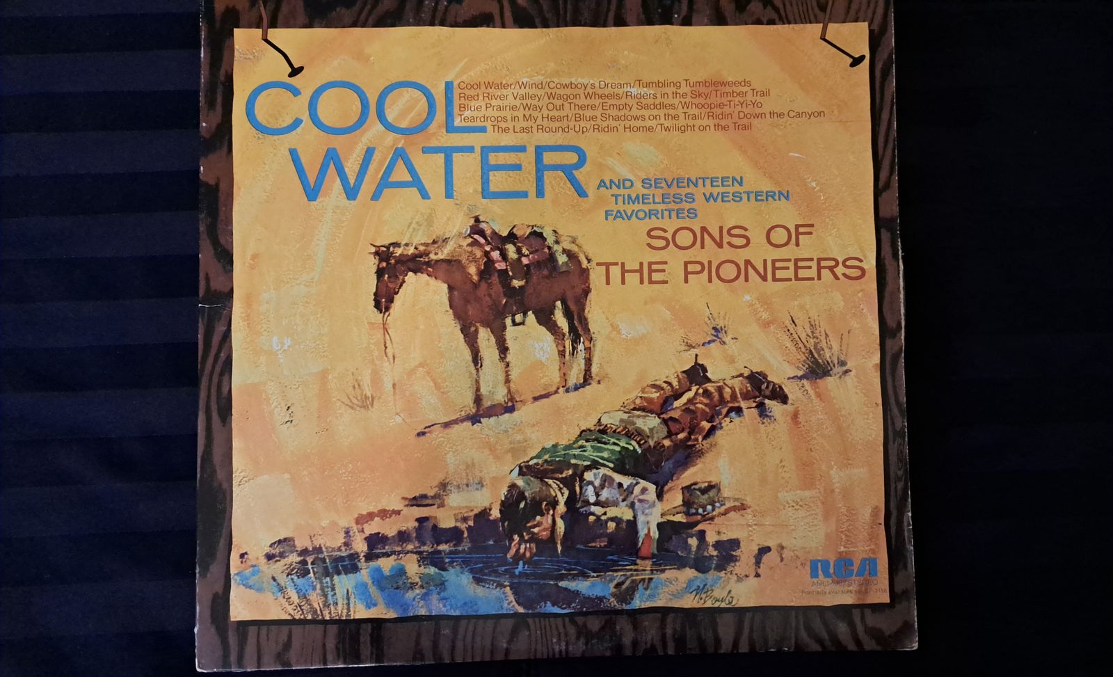 Sons of the Pioneers Cool Water RCA Victor LP Vinyl Cowboy Country 33 RPM 12"