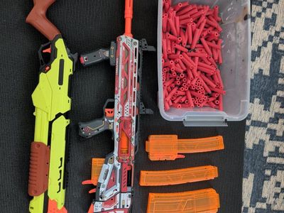 Nerf Rival & X-Shot Blasters Bundle with Darts & Magazines