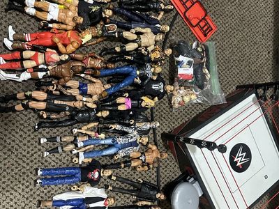 WWE Action Figures And Ring, Large Collection