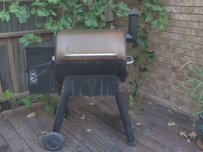 Traeger Smoker + Propane Fryer Setup