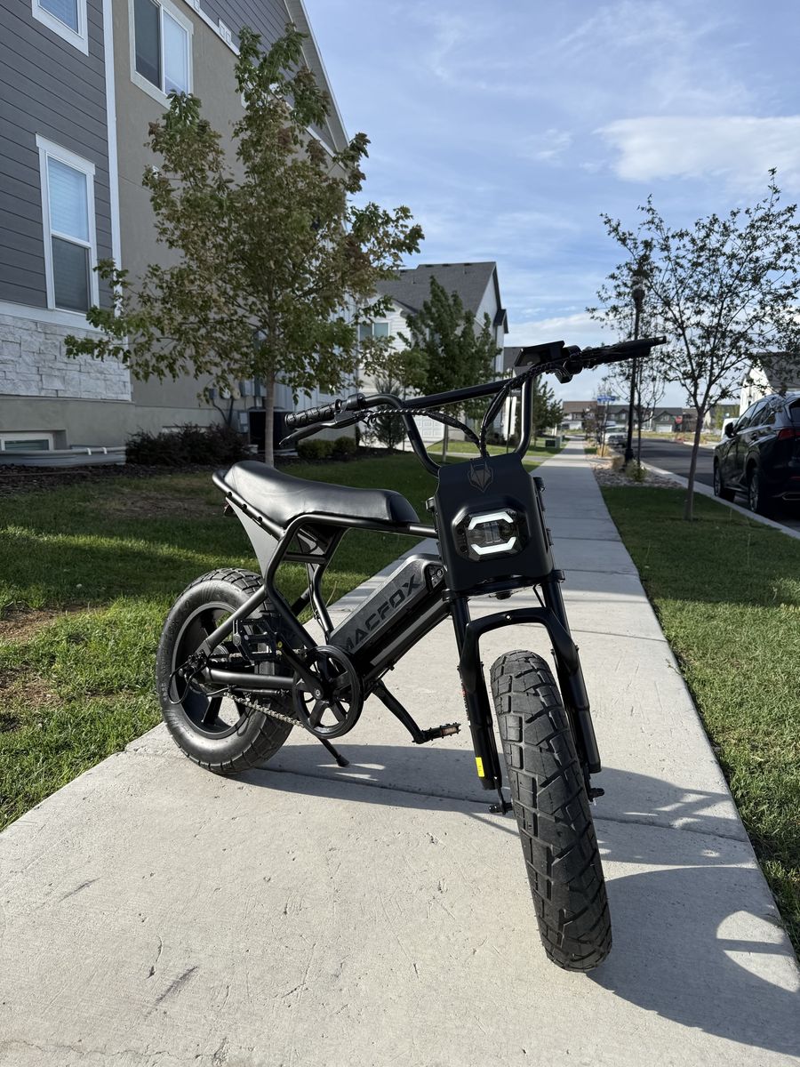 Macfox M16 Electric Bike Fat Tire Commuter E-Bike Black
