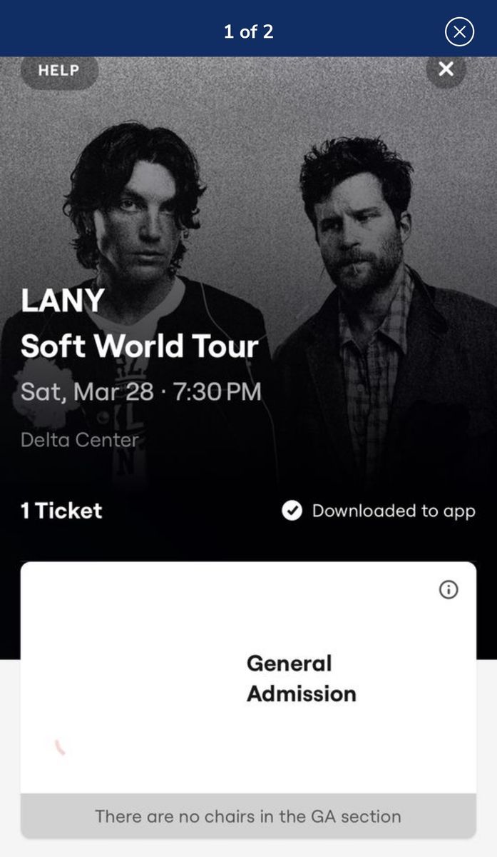 LANY Pit Ticket