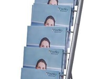10-Layer Magazine Rack - 8.6"x11" Display Stand for Literature