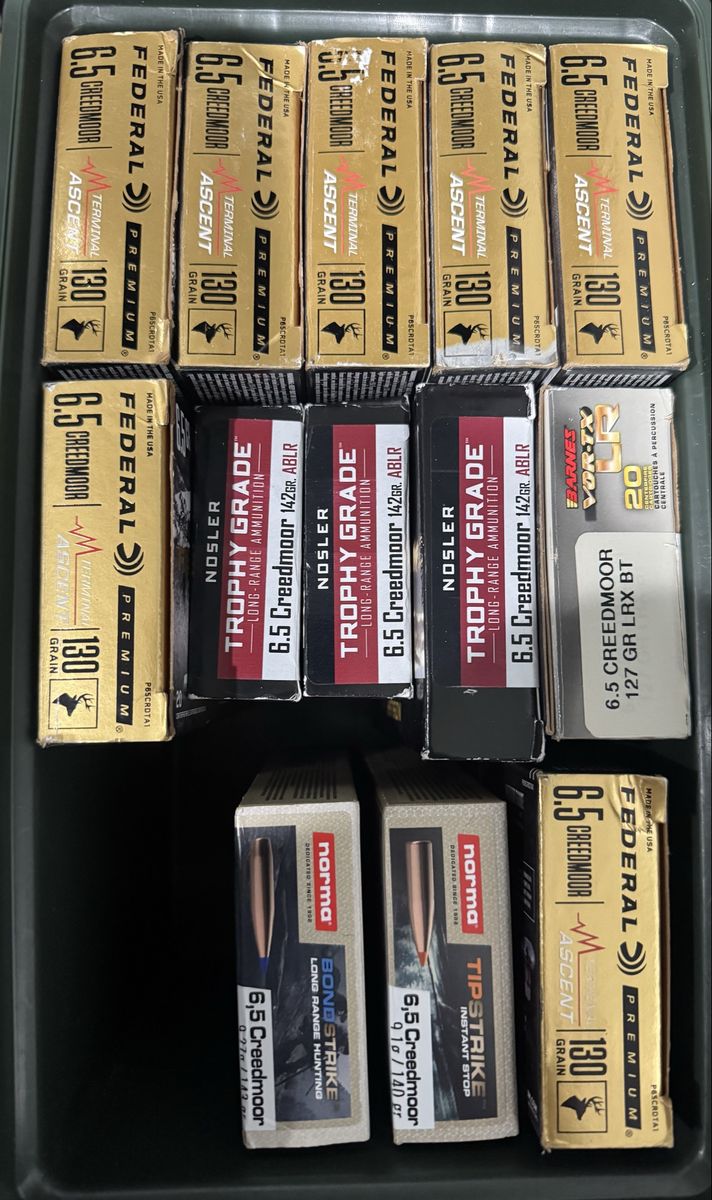 6.5 Creedmoor factory ammo