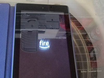 Amazon Fire 7 Tablet (9th Gen) with Purple Case - Perfect Condition