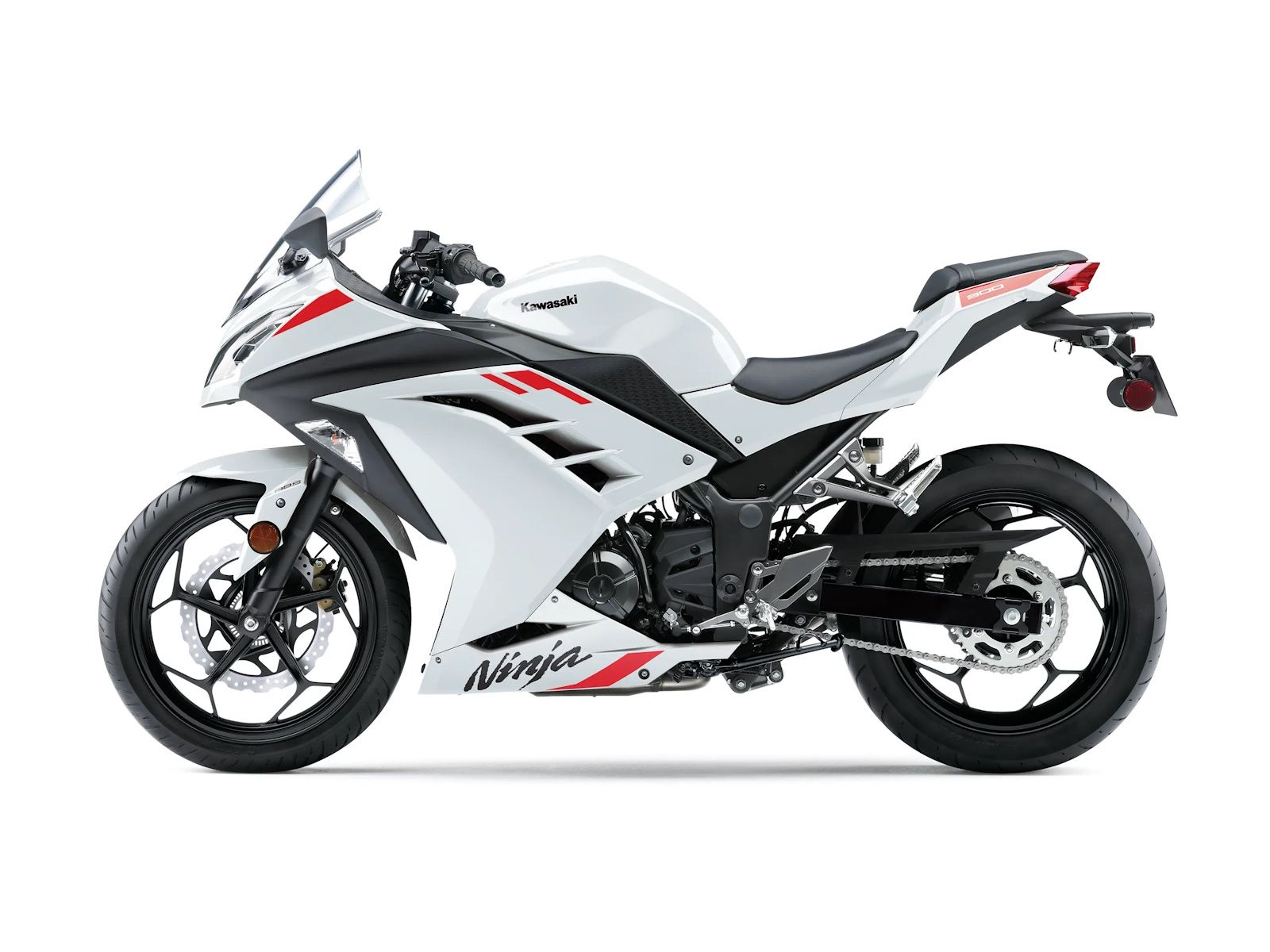 2026 Kawasaki Ninja 300 ABS Pearl Blizzard White -