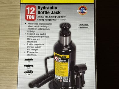 Torin Black Jack - 12 Ton Hydraulic Bottle Jack