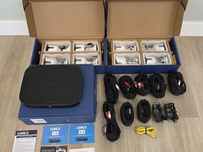 Lorex 8-channel, 8 camera, 4K Ultra HD DVR high-definition recording security systems. 4K resolution
