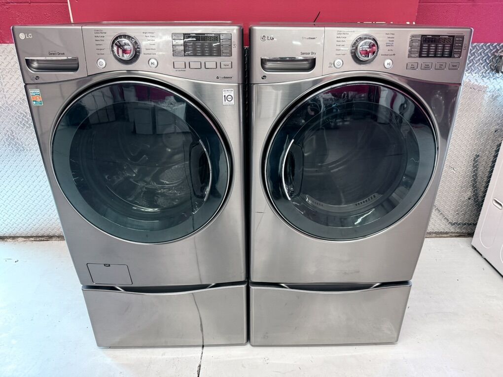 Stainless Steel Ultra Capacity Gas Lg Washer&Dryer